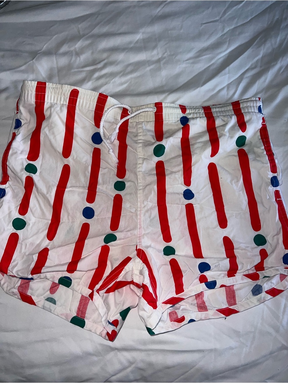 Vtg Izod Lacoste men’s 100% Cotton swim shorts 70s 80s like new small